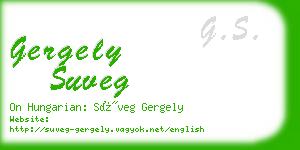 gergely suveg business card